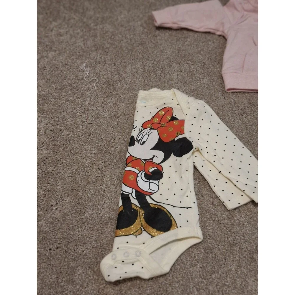 Baby One Piece Bundle Lot - Carter’s, Disney, Burt's Bees, Jumping Beans 0-3 Mon
